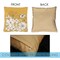 Yellow Modern Flowers Decorative Spring Indoor/Outdoor Pillow Cover (set of 2)